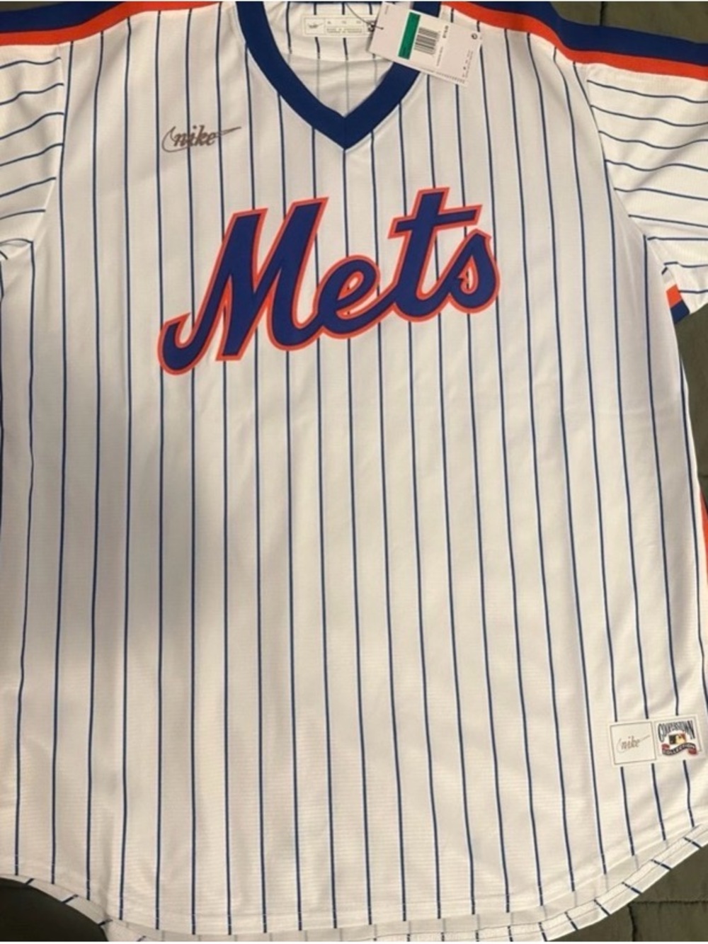 NWT NY METS NIKE COOPERSTOWN COLLECTION LIMITED EDITION JERSEY XL - Picture 4 of 9